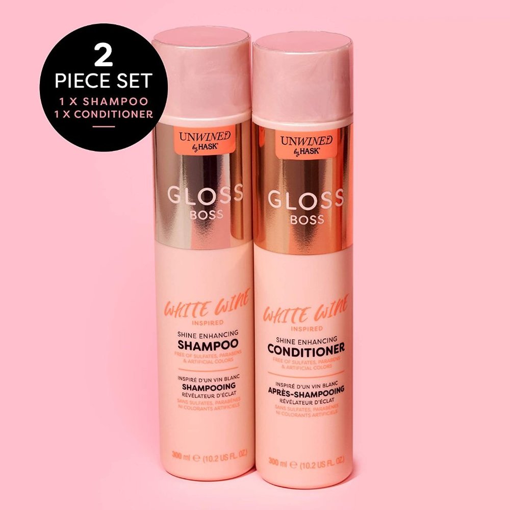 Hask Gloss Boss Shine Shampoo Conditioner Set